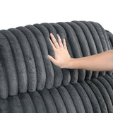 Goodland Dark Gray Double Reclining Loveseat with Center Console by Homelegance at Eve Furniture