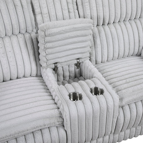 Goodland Gray Double Reclining Living Room Set by Homelegance at Eve Furniture