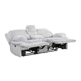 Goodland Gray Double Reclining Living Room Set by Homelegance at Eve Furniture
