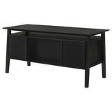 Goodson Black 64-inch 4-Drawer Double Pedestal Computer Desk by Coaster at Eve Furniture