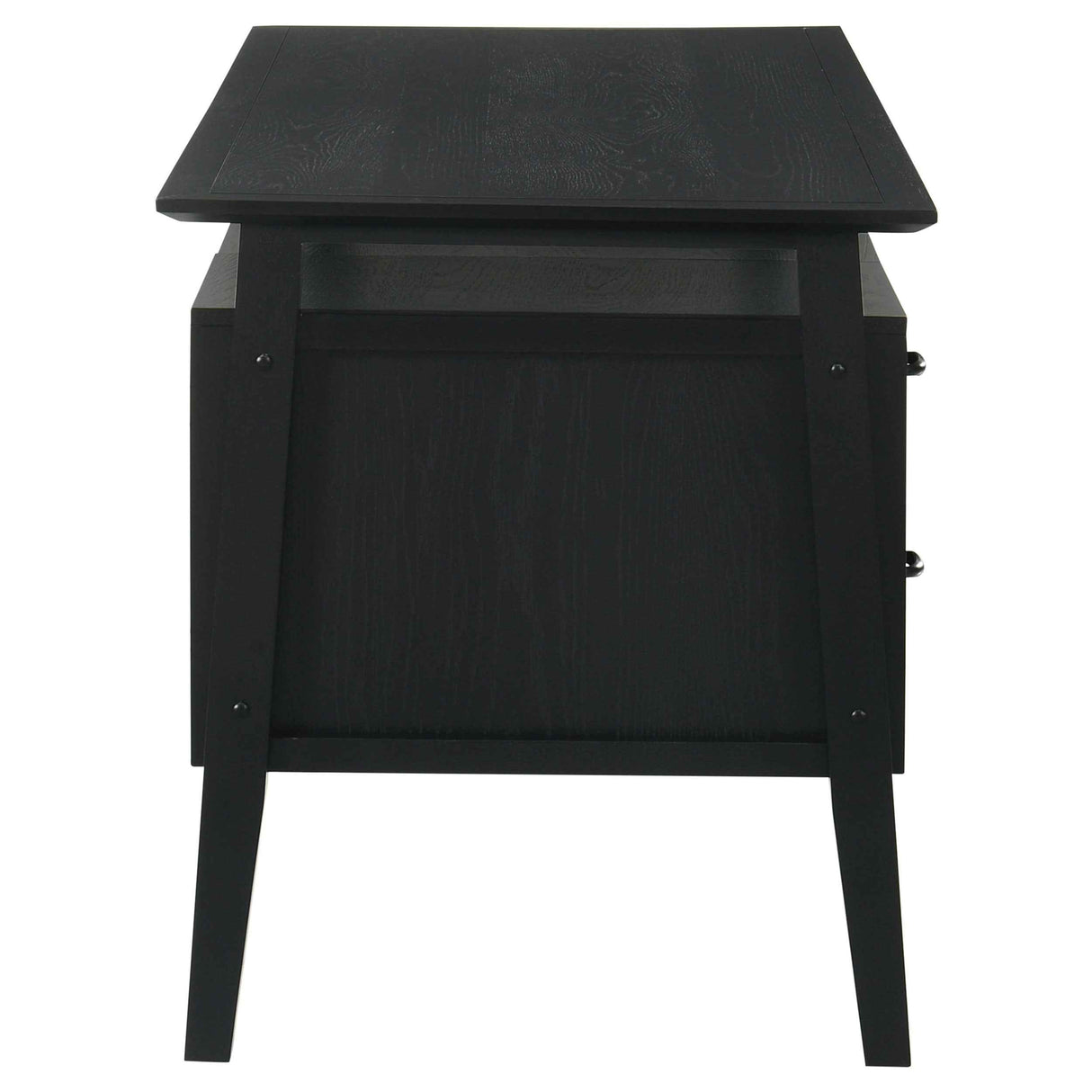 Goodson Black 64-inch 4-Drawer Double Pedestal Computer Desk by Coaster at Eve Furniture