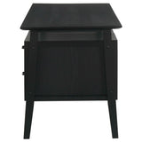 Goodson Black 64-inch 4-Drawer Double Pedestal Computer Desk by Coaster at Eve Furniture
