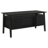 Goodson Black 64-inch 4-Drawer Double Pedestal Computer Desk by Coaster at Eve Furniture