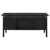 Goodson Black 64-inch 4-Drawer Double Pedestal Computer Desk by Coaster at Eve Furniture