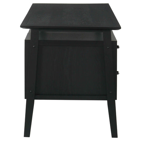 Goodson Black 64-inch 4-Drawer Double Pedestal Computer Desk by Coaster at Eve Furniture