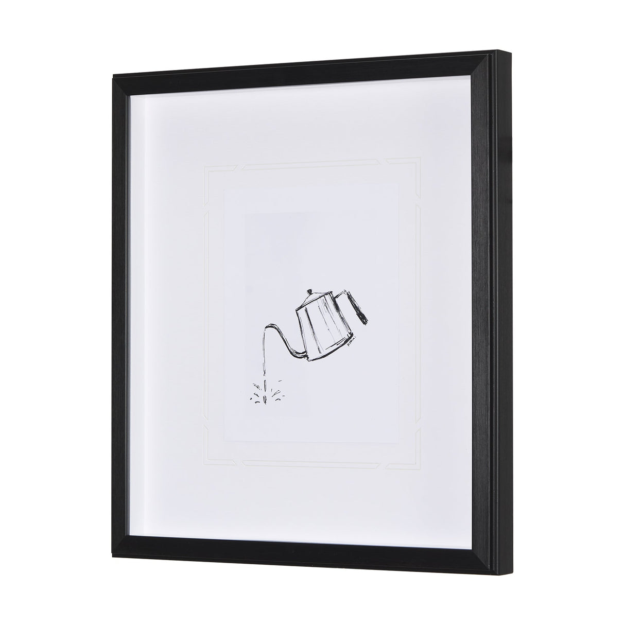Gooseneck Kettle by Simeng a Framed Art Print Matted under Glass by Mercana at Eve Furniture