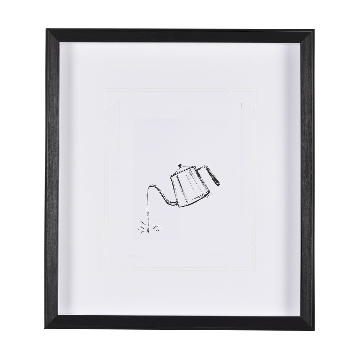 Gooseneck Kettle by Simeng a Framed Art Print Matted under Glass by Mercana at Eve Furniture
