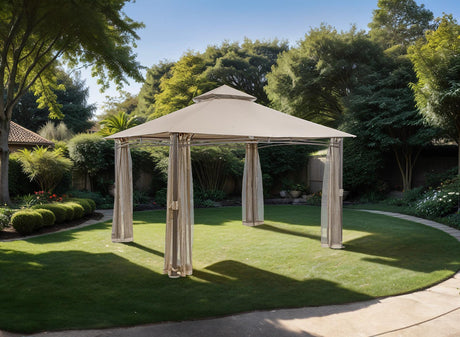 Gordola Brown Outdoor Canopy 13' X 10' by Furniture of America at Eve Furniture