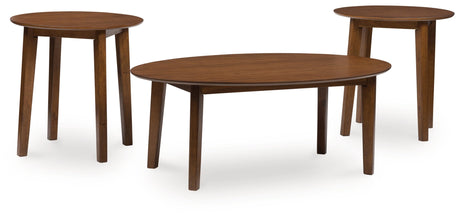 Gordonay Brown Table (Set of 3) by Ashley at Eve Furniture