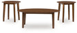 Gordonay Brown Table (Set of 3) by Ashley at Eve Furniture