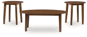 Gordonay Brown Table (Set of 3) by Ashley at Eve Furniture