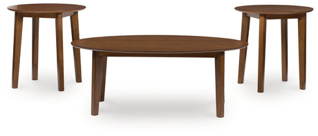 Gordonay Brown Table (Set of 3) by Ashley at Eve Furniture