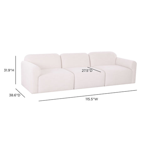 Gorge 116" Modular Sofa by TOV Furniture at Eve Furniture