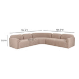 Gorge 5-Piece Modular Corner Sectional by TOV Furniture at Eve Furniture