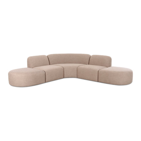 Gorge 5-Piece Modular Euro Sectional by TOV Furniture at Eve Furniture