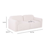Gorge 81" Modular Loveseat by TOV Furniture at Eve Furniture