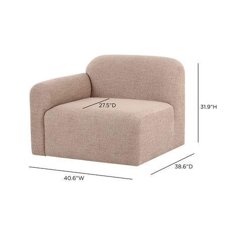 Gorge Modular Corner Chair by TOV Furniture at Eve Furniture