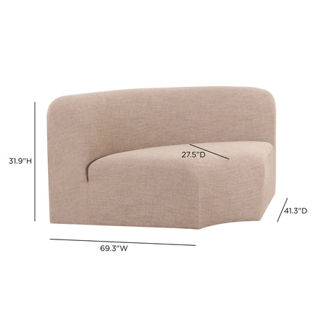 Gorge Modular Corner Wedge by TOV Furniture at Eve Furniture