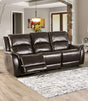 Gorgius Espresso Power Sofa by Furniture of America at Eve Furniture