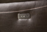 Gorgius Espresso Top Grain Leather Match Power Reclining Sofa & Loveseat by Furniture of America at Eve Furniture