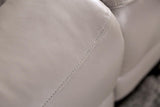 Gorgius Light Gray Leather Modular Power Reclining Sectional by Furniture of America at Eve Furniture