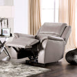 Gorgius Light Gray Power Recliner by Furniture of America at Eve Furniture