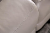 Gorgius Light Gray Leather Modular Power Reclining Sectional by Furniture of America at Eve Furniture