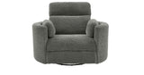 Gosaldo Lead Swivel Power Glider Recliner by Ashley at Eve Furniture