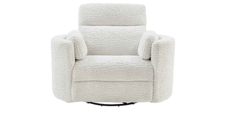 Gosaldo Silver Swivel Power Glider Recliner by Ashley at Eve Furniture
