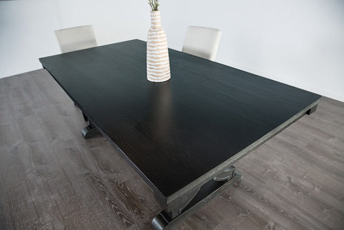 Gosport Black 7-Piece Dining Room Set by Furniture of America at Eve Furniture