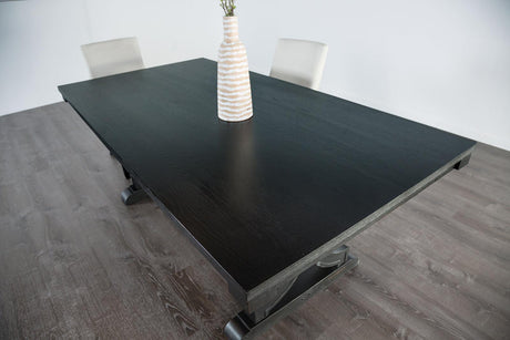 Gosport Black Dining Table Only by Furniture of America at Eve Furniture