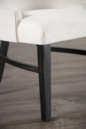 Gosport Black/Beige Arm Chair, Set of 2 by Furniture of America at Eve Furniture