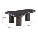 Gotham 48" Wood Coffee Table by TOV Furniture at Eve Furniture