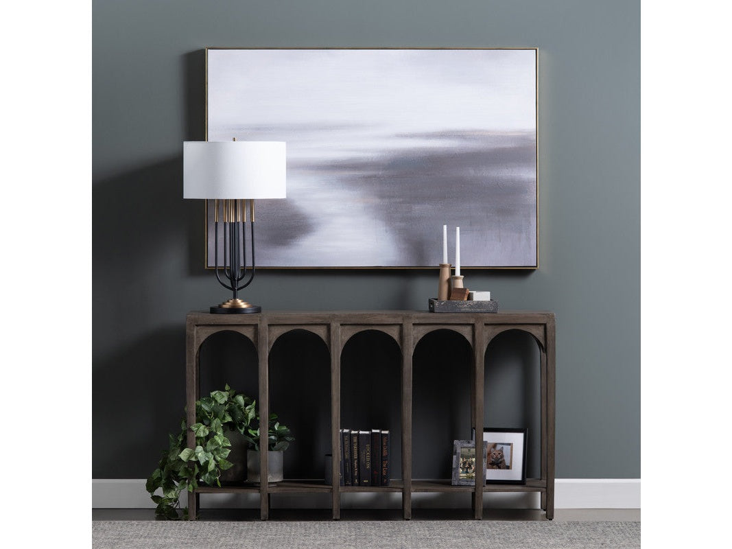 Gotham Brown Console Table by Crestview at Eve Furniture