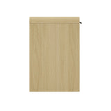 Grace 54" Home Office Desk in Natural Oak and Black by Manhattan Comfort at Eve Furniture