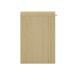Grace 54" Home Office Desk in Natural Oak and Gold by Manhattan Comfort at Eve Furniture