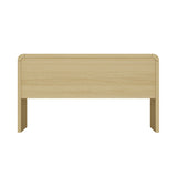 Grace 54" Home Office Desk in Natural Oak and Gold by Manhattan Comfort at Eve Furniture