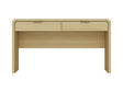 Grace 54" Home Office Desk in Natural Oak and Gold by Manhattan Comfort at Eve Furniture