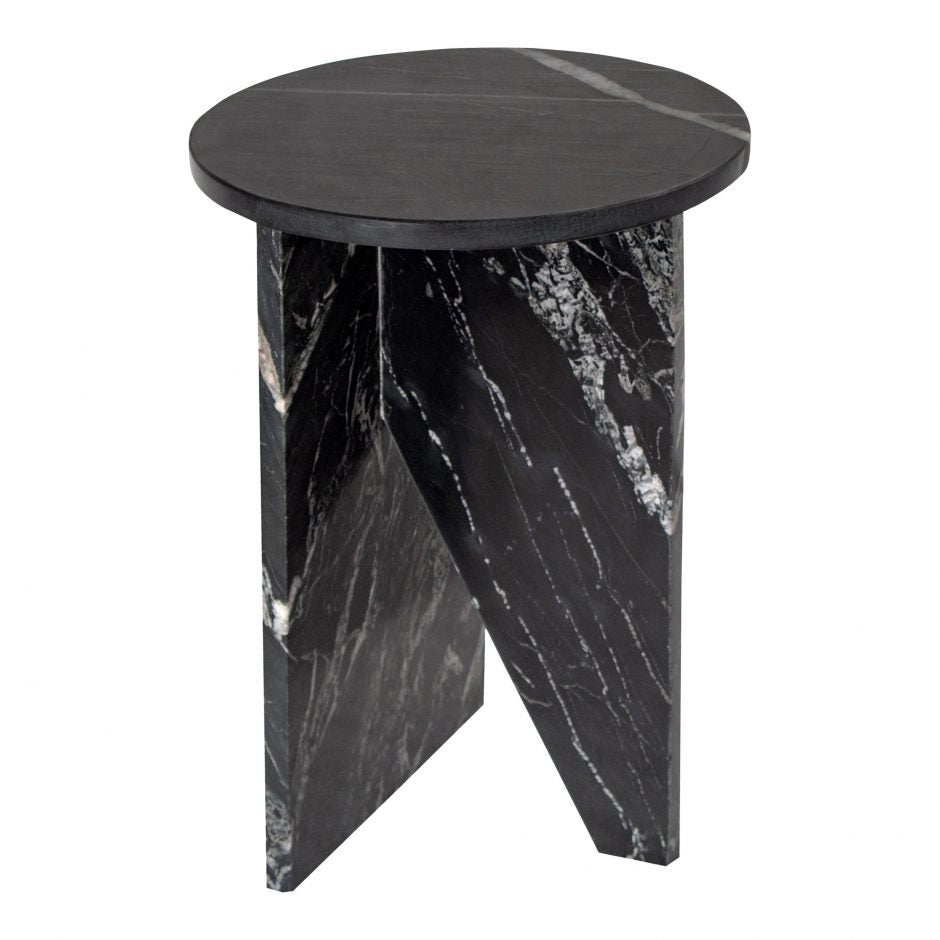 Grace Accent Table Black Marble by Moe's Home at Eve Furniture