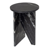 Grace Accent Table Black Marble by Moe's Home at Eve Furniture