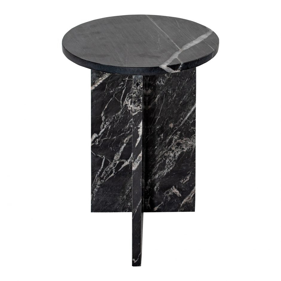 Grace Accent Table Black Marble by Moe's Home at Eve Furniture