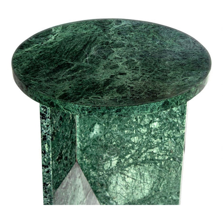 Grace Accent Table Green Marble by Moe's Home at Eve Furniture
