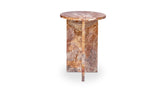 Grace Accent Table Orange Levante Marble by Moe's Home at Eve Furniture