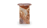 Grace Accent Table Orange Levante Marble by Moe's Home at Eve Furniture