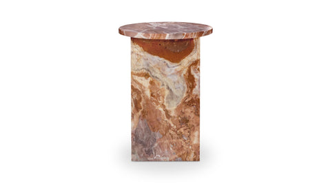 Grace Accent Table Orange Levante Marble by Moe's Home at Eve Furniture