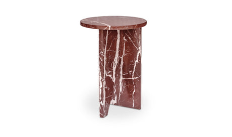 Grace Accent Table Rosso Levante Marble by Moe's Home at Eve Furniture
