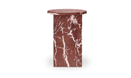 Grace Accent Table Rosso Levante Marble by Moe's Home at Eve Furniture
