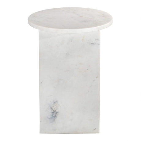 Grace Accent Table White Marble by Moe's Home at Eve Furniture