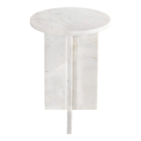 Grace Accent Table White Marble by Moe's Home at Eve Furniture