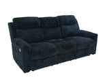 Grace Black Corduroy 3-Piece Reclining Set by New Era Innovations at Eve Furniture